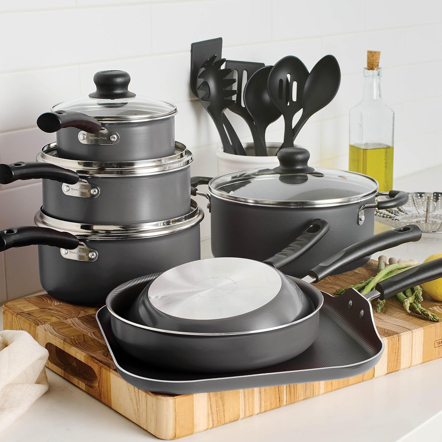 81yFkTDZYEL._AC_SL1500_ None Stick cookware Black set - Image 1